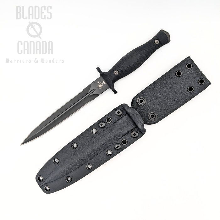 Spartan Blades George V-14 Dagger Knife, CPM MagnaCut Black, G10 Black, Kydex Sheath